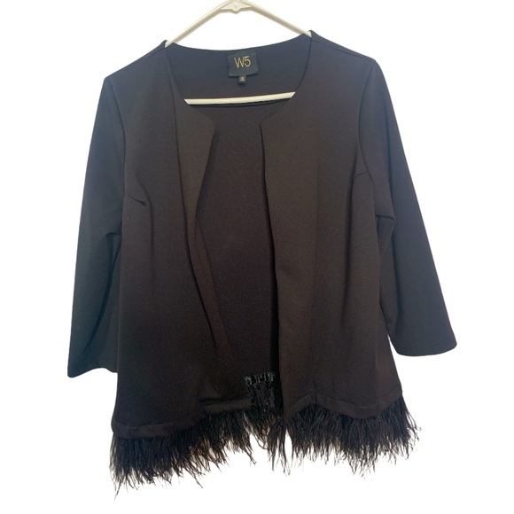 W5 Feather Hem Dressy Jacket - Picture 1 of 5